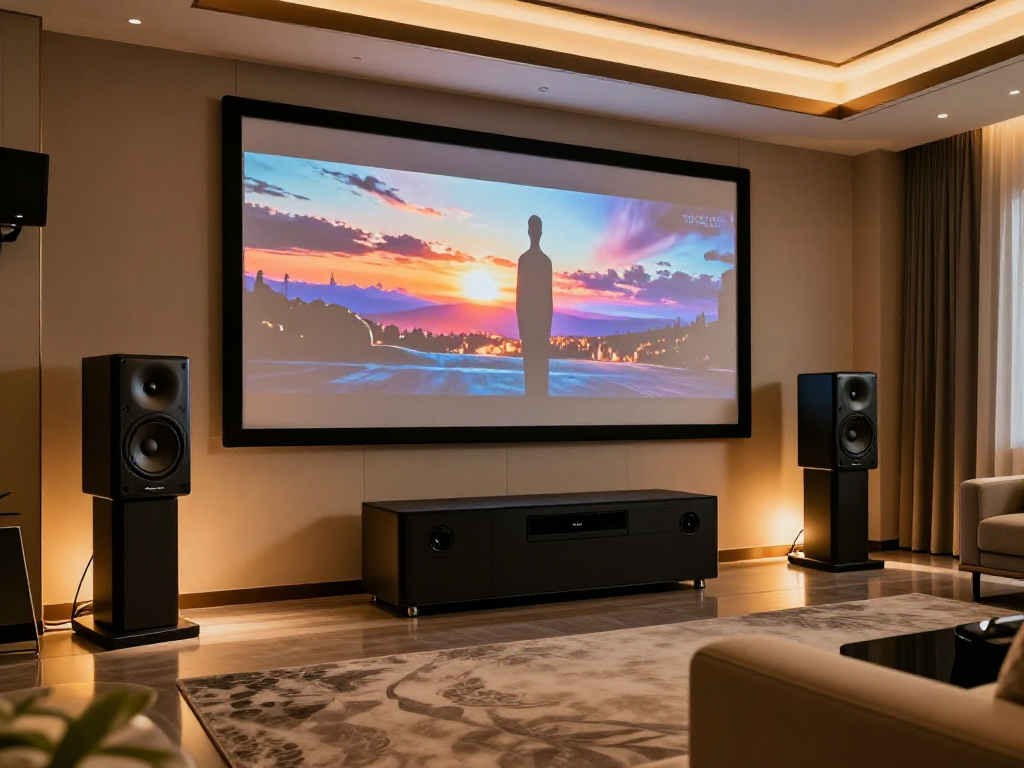 Home cinema with Q Acoustics speakers